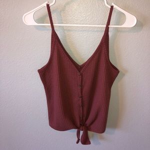 Target Wild Fable Tie Front Button Down Tank Top